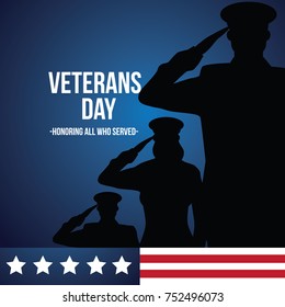 Veterans Day illustration. EPS 10 vector.