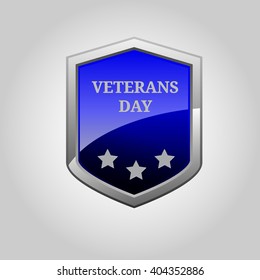 Veterans Day Label. Happy Veterans Day. Vector illustration. Veterans day background. Vector illustration.