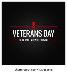 veterans day logo design background