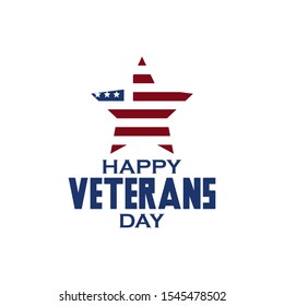 Veterans Day Logo Design Vector Illustration Stock Vector (Royalty Free ...