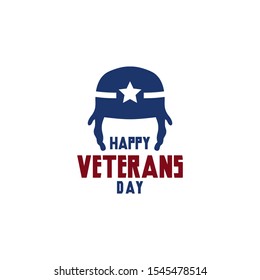 Veterans Day Logo Design Vector Illustration
