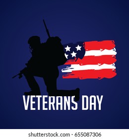 Veterans Day Logo Vector Template