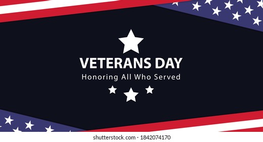 Veterans Day, Memorial Day, Patriot Vector for Banner, Brochure, Print Ad, Sticker