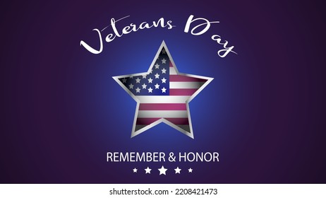 Veterans Day, November 11. Honoring all who served, posters, modern design vector illustration for banners, posters, postcards.	