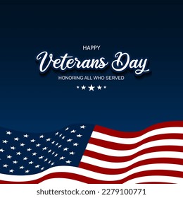 Veterans Day parade vector background design 