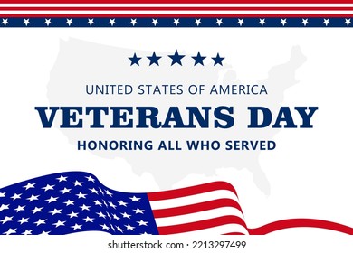 Veterans day poster celebration for banner poster invitation and social media post template design