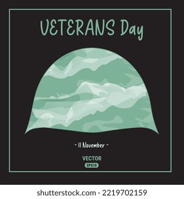Veterans Day. Respect all those on duty. National American holiday event. November 11. Eps10 Vector