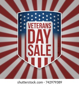 Veterans Day Sale big patriotic Shield