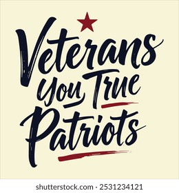 Veterans Day Special Typography T-Shirt Design