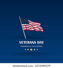 Veterans Day square background design