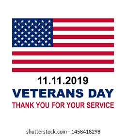 Veterans Day - Thank You For Your Service - 11.11.19