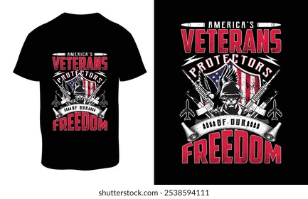 Veterans day t-shirt design, proud USA army soldier t shirt, vintage USA grunge flag design, quotes, vector Graphic, Fully editable and printable template. 