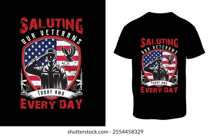 Veterans day t-shirt design, proud USA army soldier t shirt, vintage USA grunge flag design, quotes, vector Graphic, Fully editable and printable template. 