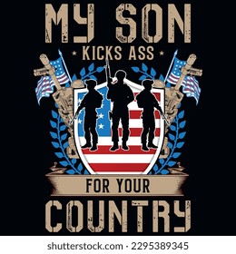 Diseño vectorial de camisetas de veteranos