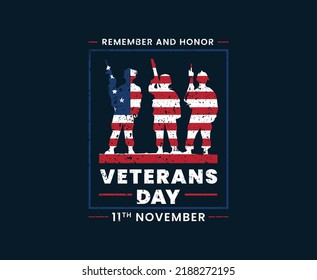 Veterans Day Typography Vector T-shirt Design 