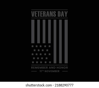 Veterans Day Typography Vector T-shirt Design 