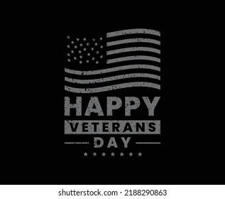 Diseño de camisetas vectoriales de la tipografía del día de los veteranos 
