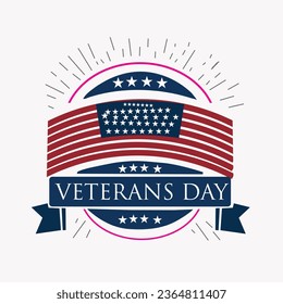 Veterans Day in the US logo US Veterans Day vector flat artwork for website design