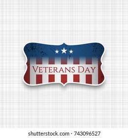 Veterans Day USA patriotic Badge