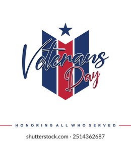 Veterans Day vector concept background for web design. Vector illustration 