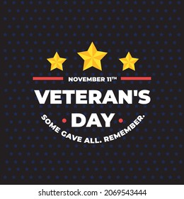 Veteran's day vector design Template