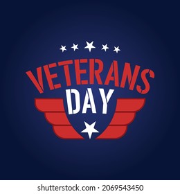 Veteran's day vector design Template