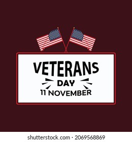 veterans day vector design template
