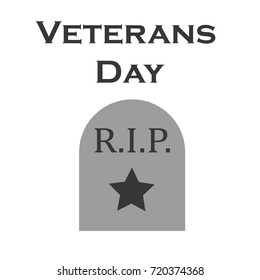 veterans day vector icons for user interface design