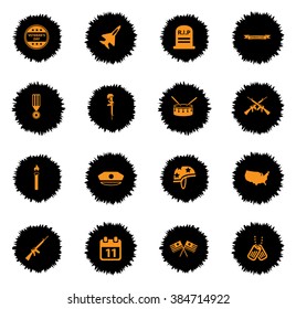 Veterans day vector icons for web sites and user interface