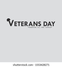 Veterans day. Vector illustration of veterans day with army helmet.