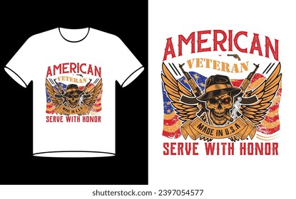 Veterans Day Vector illustration creative t-shirt design vector