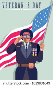 Veterans day. Vector illustration. USA patriotism