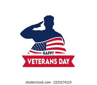 Veterans day with white background 