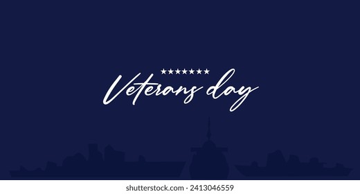 Veteran's Days backdrop with plenty of space for the backdrop. premium simple design. best for banners, cards, presentations, templates, presentations. available in eps 10