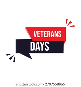 Icono de los días de los veteranos con el fondo blanco