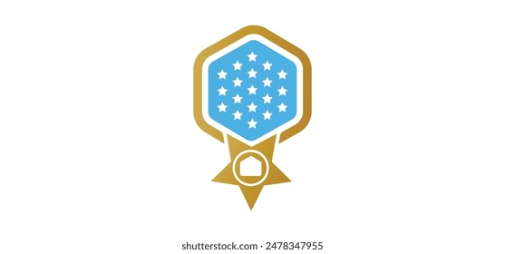 veterans house badge logo sign symbol 