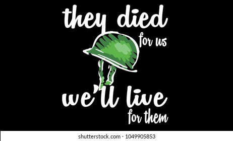 Veterans They died for us 