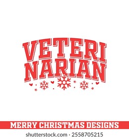 Veterenian Christmas decorative design, Merry Christmas designs