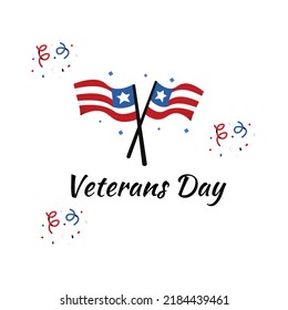 veterens day with american flag