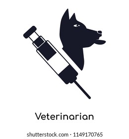 Veterinarian icon vector isolated on white background for your web and mobile app design, Veterinarian logo concept