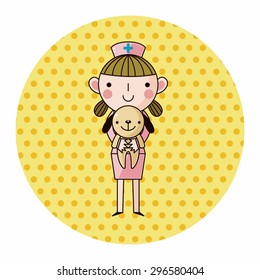 Veterinarian theme elements vector,eps