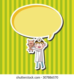 Veterinarian theme elements vector,eps
