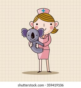 Veterinarian theme elements vector,eps