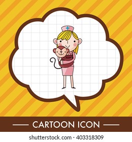 Veterinarian theme elements vector,eps