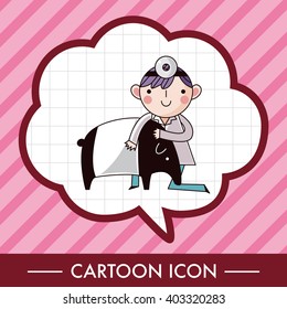 Veterinarian theme elements vector,eps