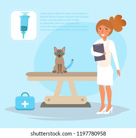 Veterinarian Vector. Cartoon. Isolated art. Flat