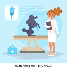 Veterinarian Vector. Cartoon. Isolated art. Flat