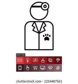 Veterinarian vector icon