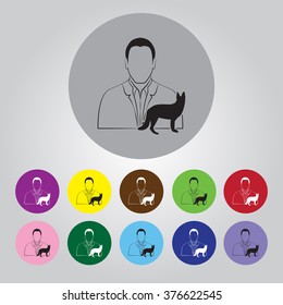 Veterinarian vector icons