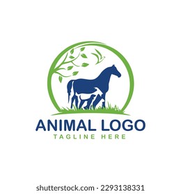 veterinary animal dog cat logo design free vector